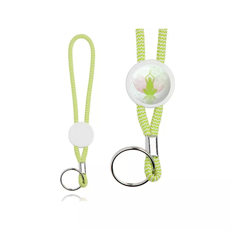 Brelok ze sznurkiem i kólkiem do kluczy - Czerwony (IP14085552)