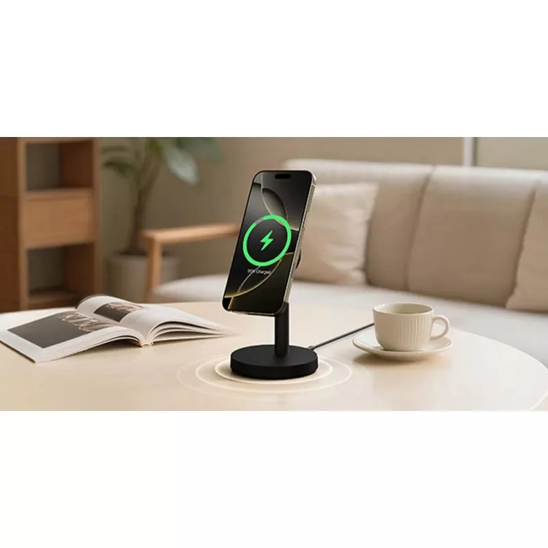 Magnetyczna ładowarka bezprzewodowa 25W Aukey - czarny (VAM16-03)