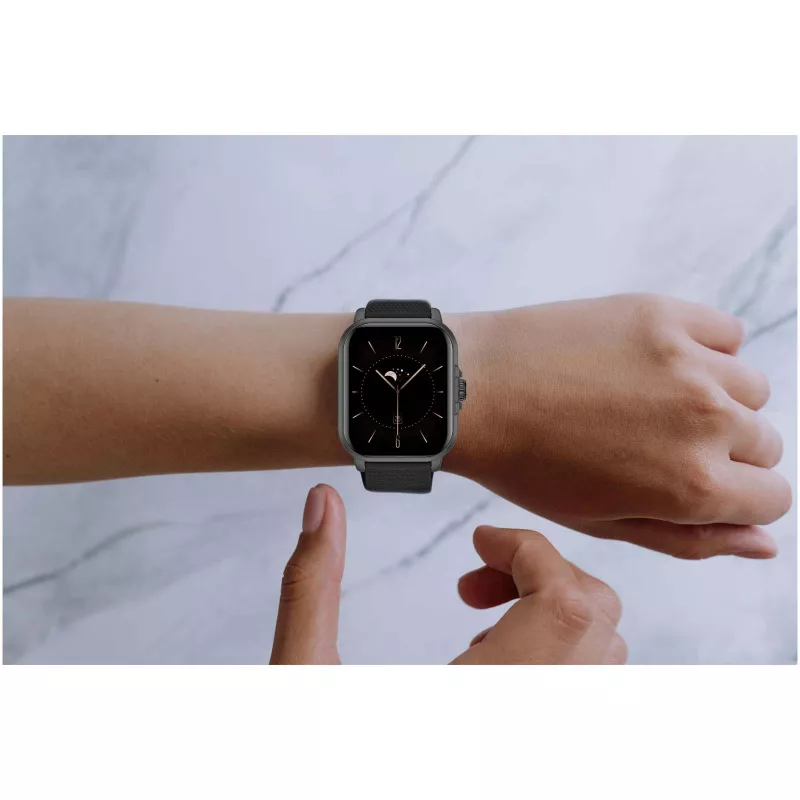 Kolorowy monitor aktywności Prixton AT803 z termometrem - Czarny (2PA02790)