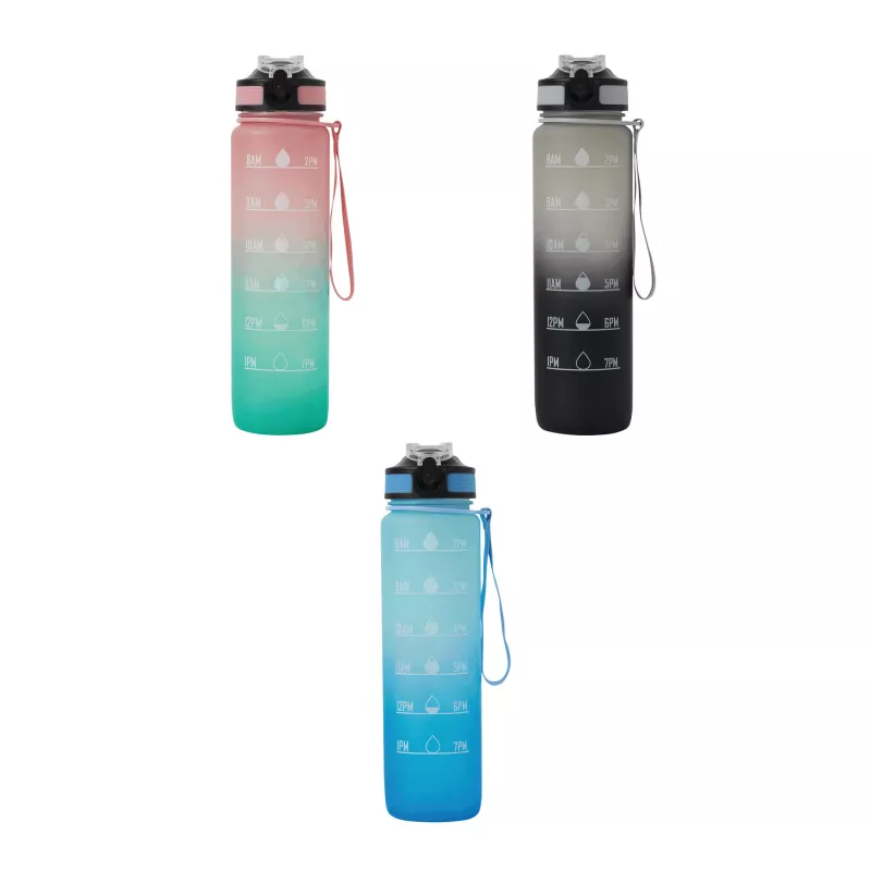 Sportowa butelka na wodę - różowy, turkusowy (56-0603184)