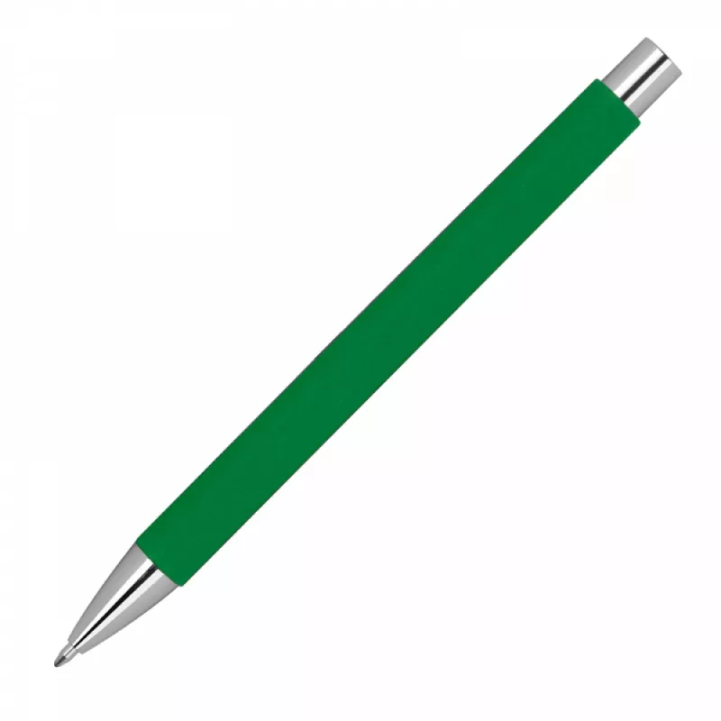 Długopis papierowy z metalowymi elementami - zielony (1393509)