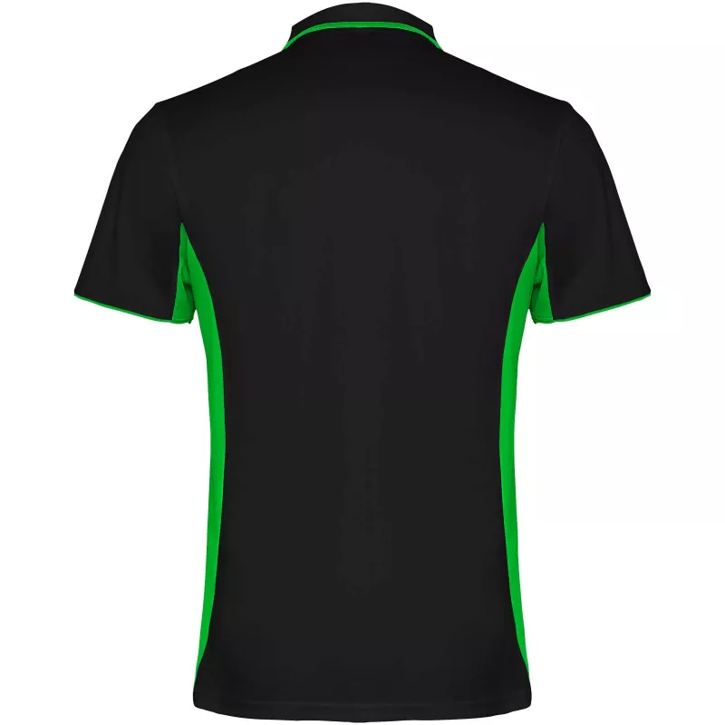 Montmelo koszulka polo unisex z krótkim rękawem - Czarny-Limonka (R0421-BLACK-LIME)