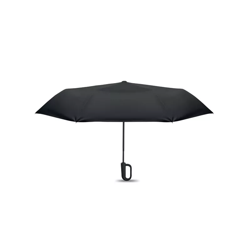 Parasol składany wiatroodporny 21" z RPET UMKRAB - Czarny (MO2692-03)