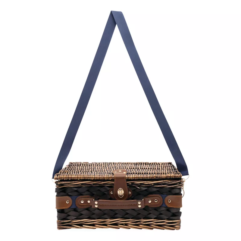 Kosz piknikowy - biały, niebieski (56-0604007)