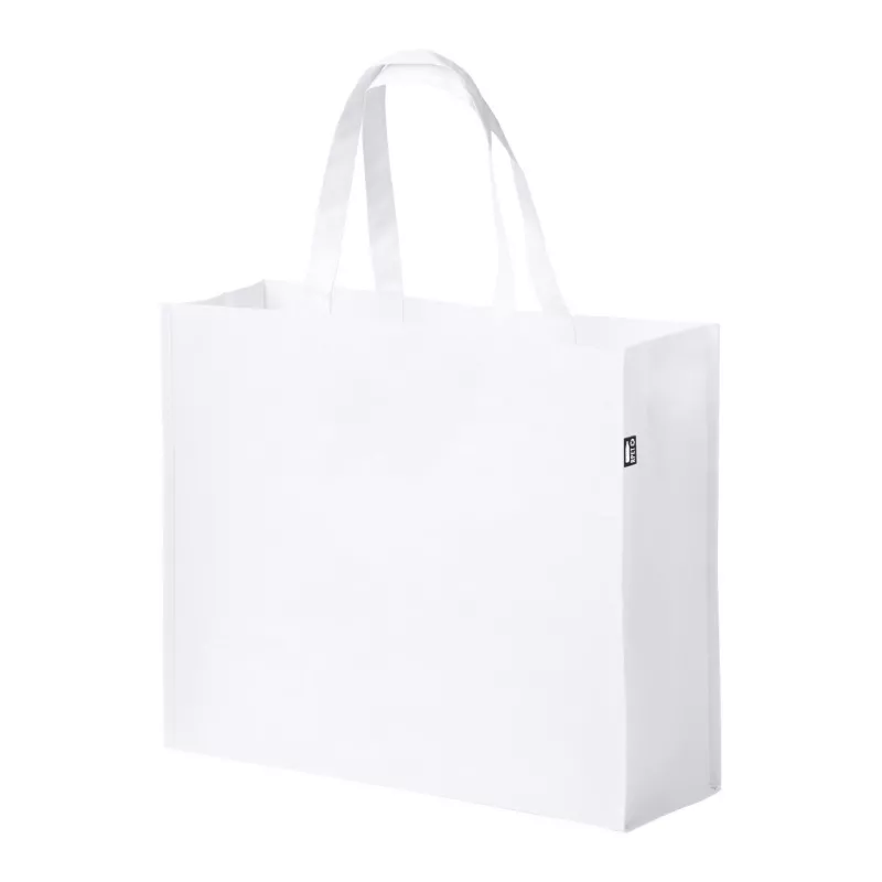 Torba 42x35x15 cm z poliesteru RPET 105 g/m² Kaiso - biały (AP721434-01)