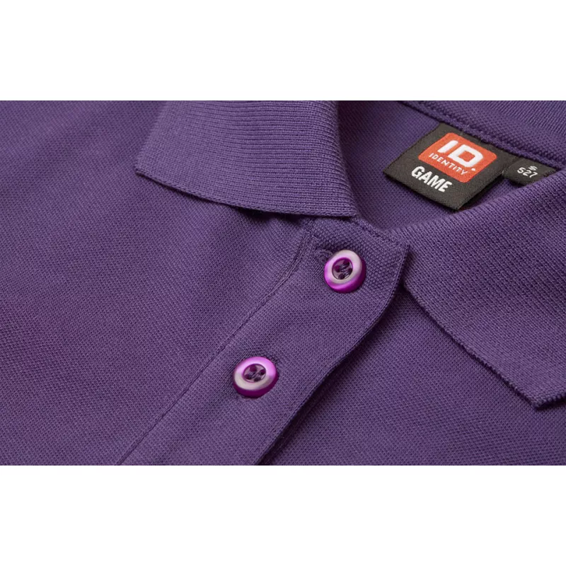 Koszulka bawełniana damska 210 g/m² ID Polo/stretch 527 - Purple (0527-PURPLE)