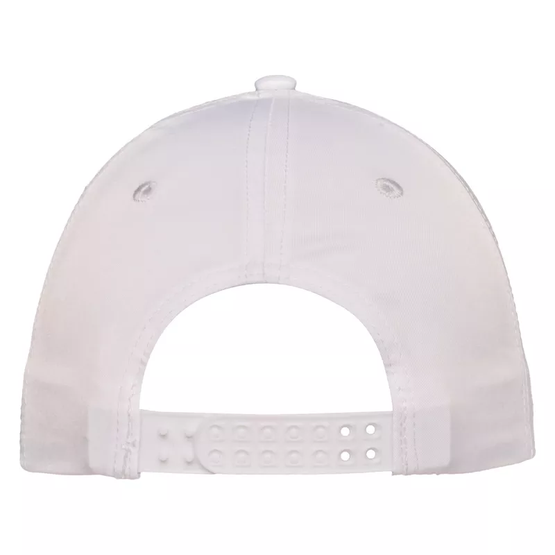 Czapka z daszkiem z poliestru Pioneer 185 g/m² z perforowanymi bocznymi panelami #3979 - Biały (HW-3979-WHITE)