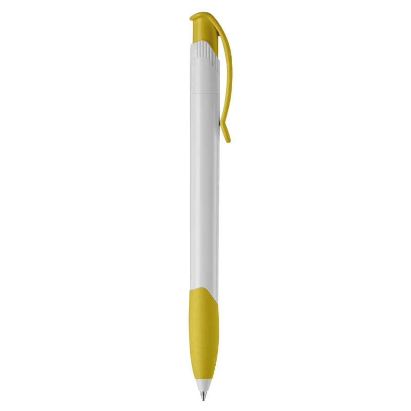 Długopis Apollo (kolor nietransparentny) - biało / żółty (LT87100-N0141)