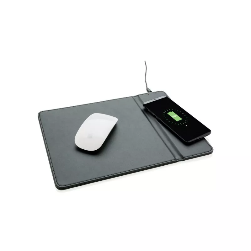 Podkładka pod mysz, ładowarka bezprzewodowa 5W - czarny (P308.941)