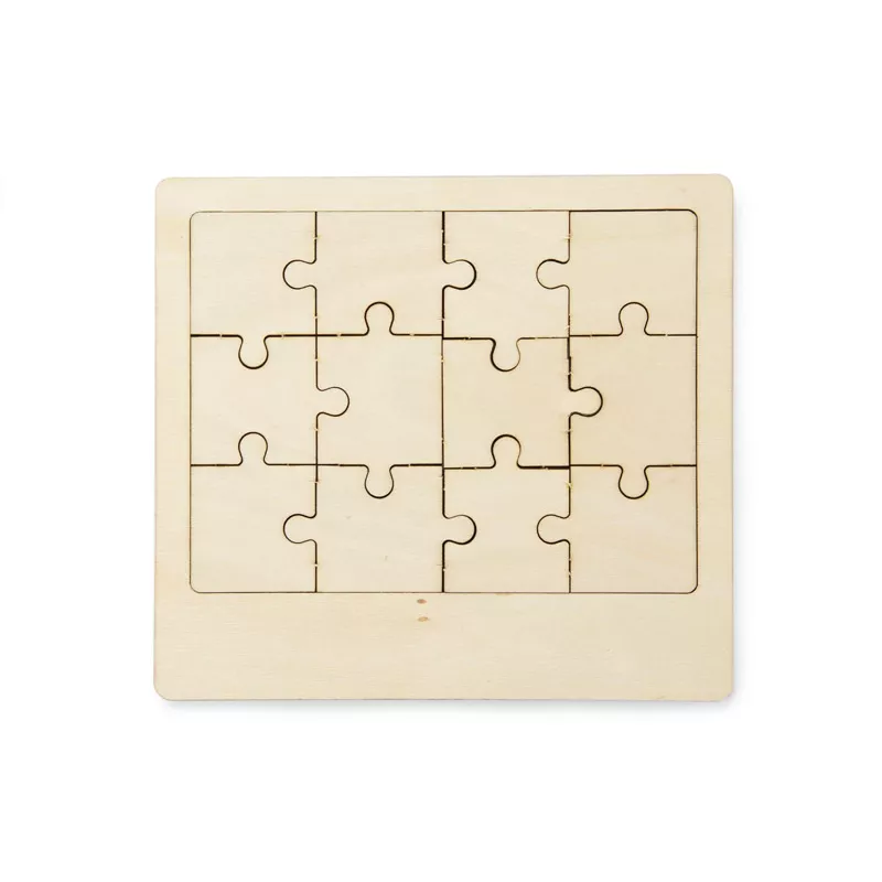 Puzzle drewniane WOODSY - beżowy (naturalny) (15019-17)