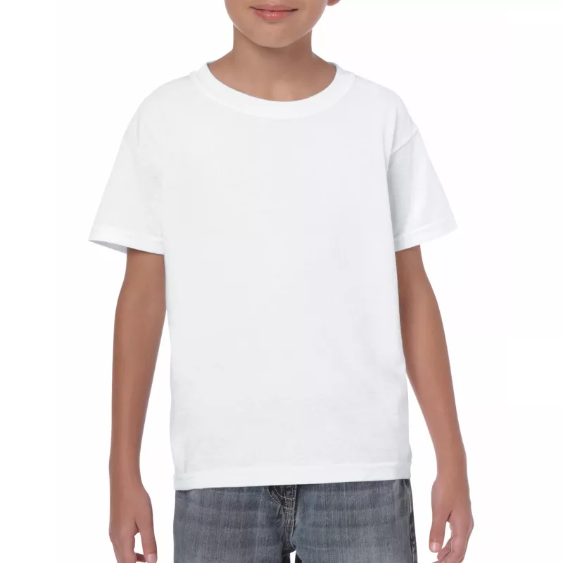 Koszulka bawełniana 180 g/m² Gildan Heavy Cotton™ - DZIECIĘCA - White  (5000B-WHITE)