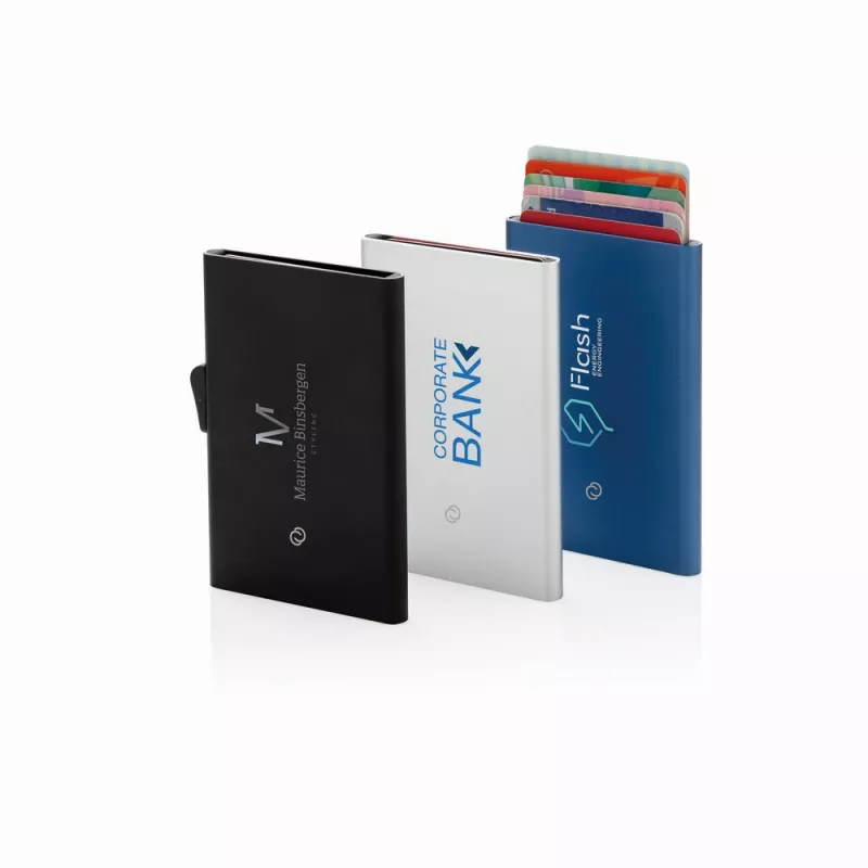 Etui na karty kredytowe C-Secure, ochrona RFID - czarny (P820.491)