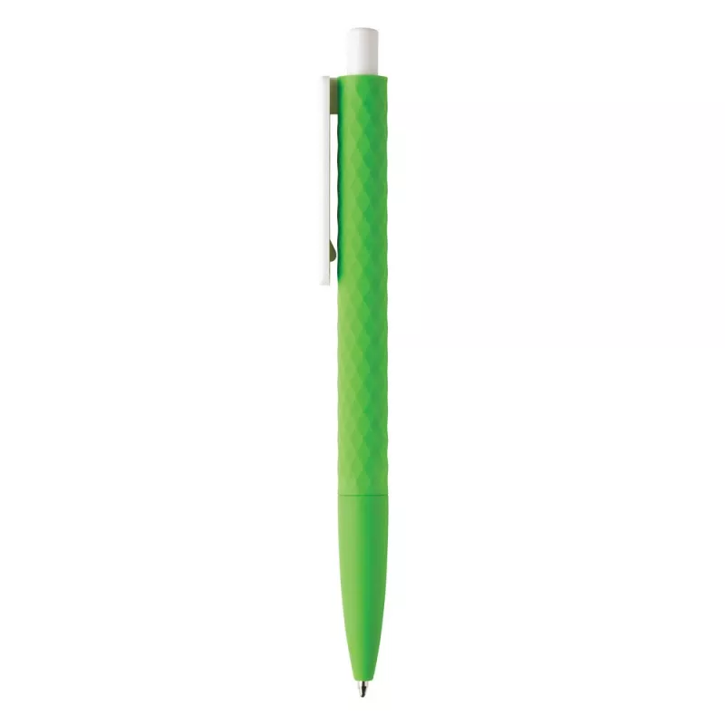 Długopis z diamentowym wzorem, niemiecki wkład Dokumental® - zielony (V1999-06)