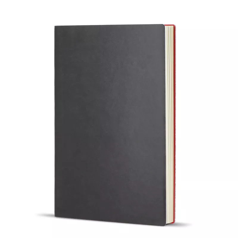 Notatnik Yuzu z miękką okładką Thermo A5 - czarno / czerwony (LT92091-N0221)