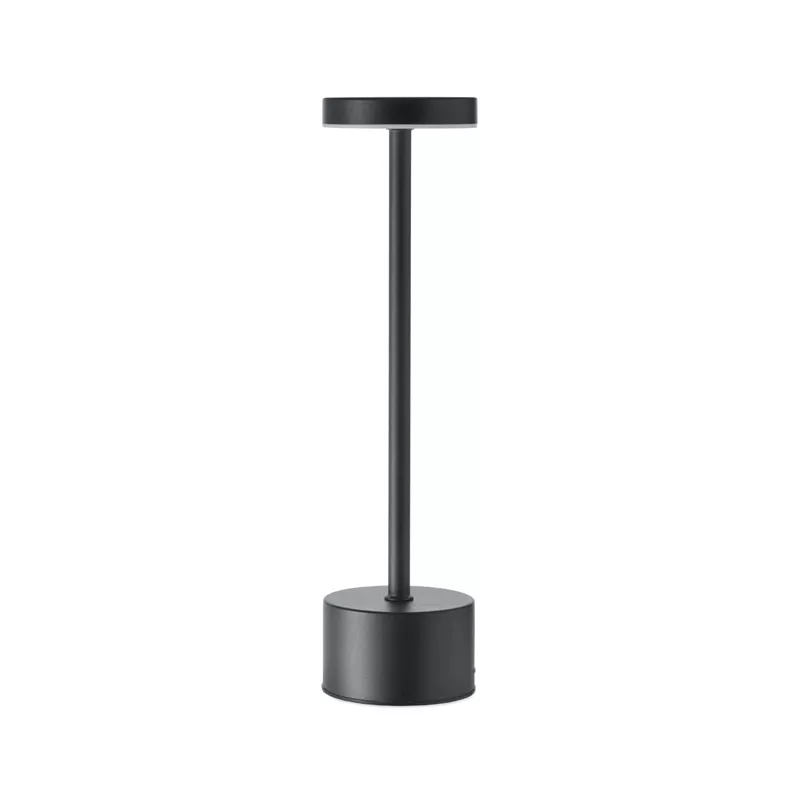 Lampka stołowa LED aluminiowa z akumulatorem BISTRO - Czarny (MO2928-03)