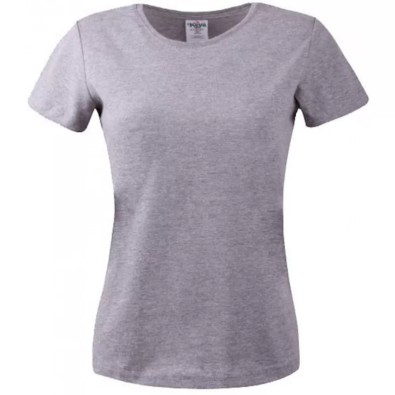 Koszulka bawełniana damska 150 g/m² KEYA WCS 150  - heather gray (WCS150-HEATHER GRAY)
