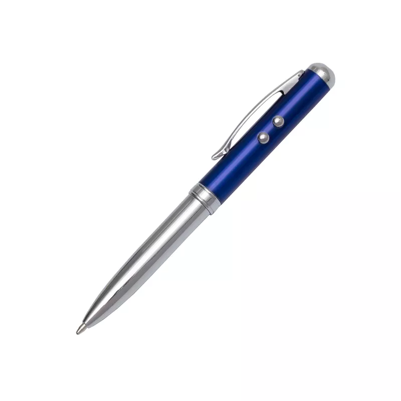 Długopis ze wskaźnikiem laserowym Supreme – 4 w 1 - niebieski (R35423.04)