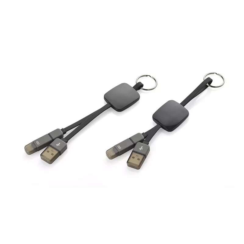 Kabel USB 2 w 1 MOBEE - czarny (45009-02)