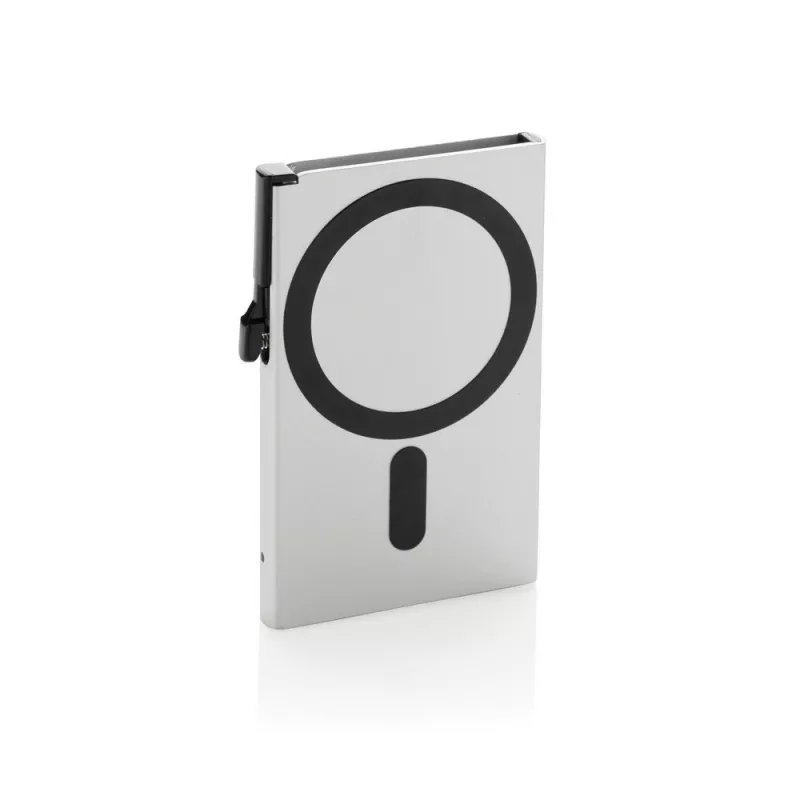 Magnetyczne etui na kartę kredytową, ochrona RFID - silver (P820.9502)