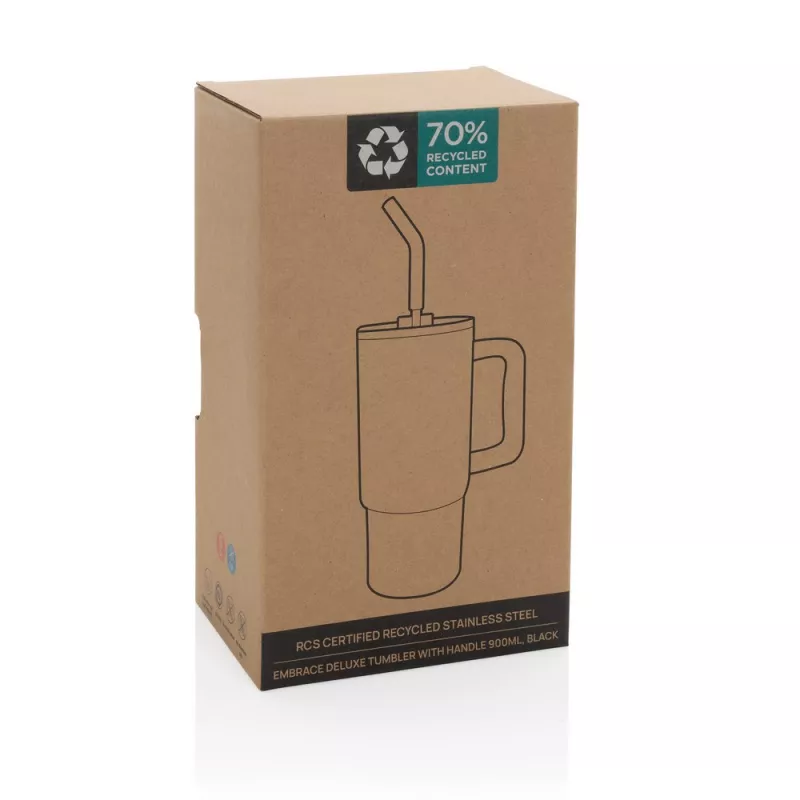 Kubek termiczny 900 ml Embrace - czarny (P437.3001)