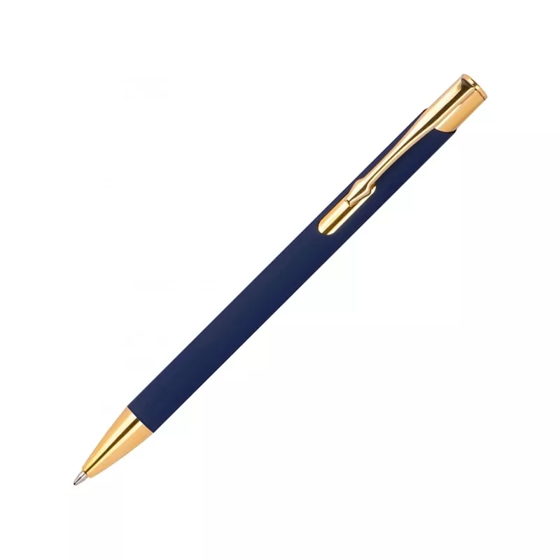 Długopis metalowy GLENDALE ze złotymi elementami - granatowy (365544)
