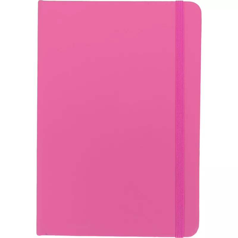Notatnik A5 w linie z materiałów z recyklingu DOMINIK - różowy (2526111)