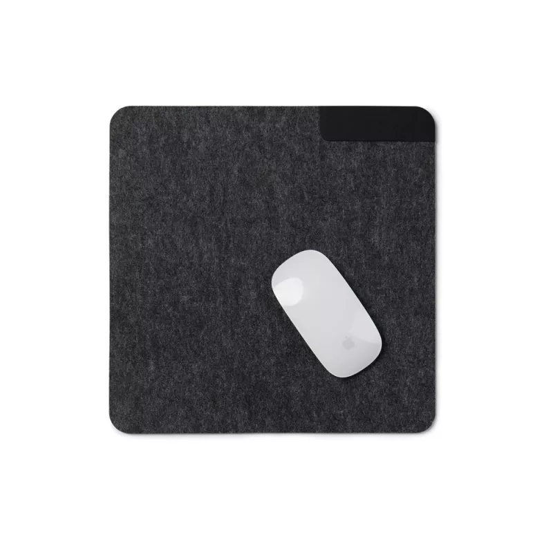 Podkładka pod mysz VINGA Albon 28 x 28 cm, filc z recyklingu - czarny (VG528-03)
