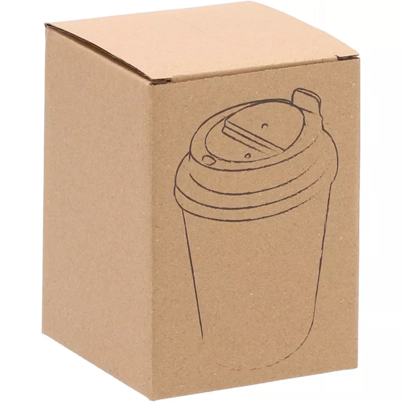 Kubek termiczny 350 ml z powłoką z recyklingu METODY - fioletowy (8496212)