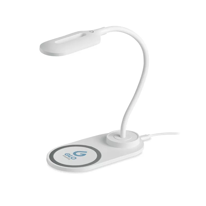Lampka biurkowa z ładowarką bezprzewodową 10W SATURN - Bialy (MO6349-06)