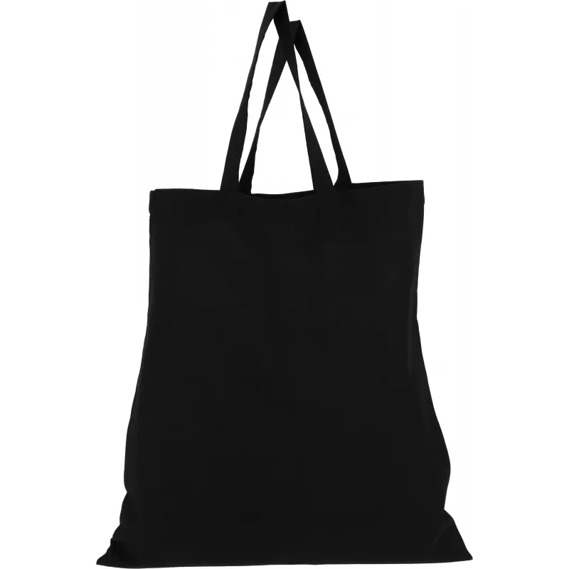 Torba bawełniana z krótkim uchem 140 g/m2 MARSHALL - czarny (6068003)