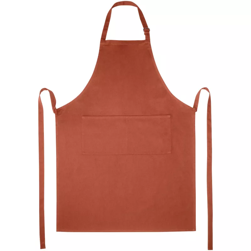 Fartuch kuchenny ANDREA 240 g/m² z regulowanym paskiem na szyję - Brick (11333432)