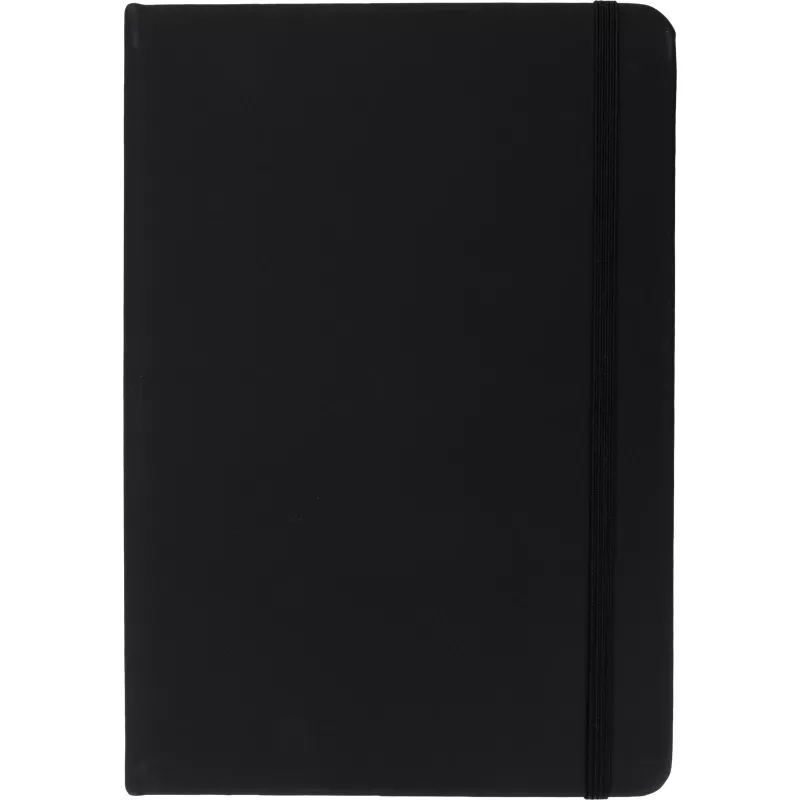 Notatnik A5 w linie z materiałów z recyklingu DOMINIK - czarny (2526103)