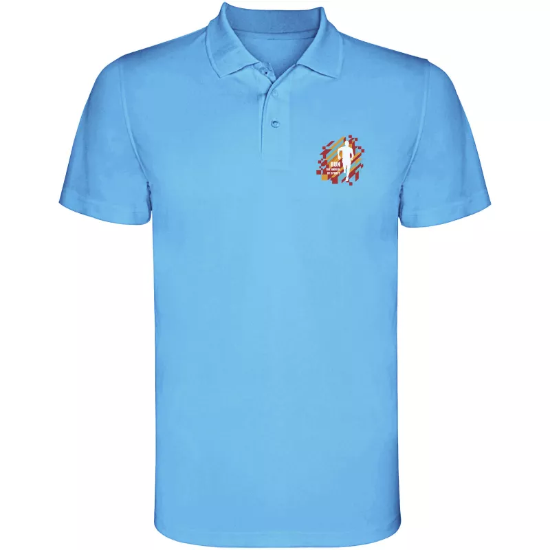 Sportowa koszulka polo z poliestru 150 g/m² ROLY MONZHA 0404 - Turkusowy (R0404-TURQUOIS)