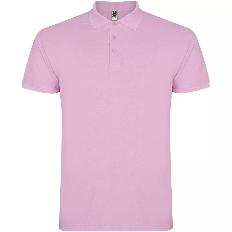 Koszulka polo bawełniana 200 g/m² ROLY STAR 6638 - Jasnoróżowy (R6638-L_PINK)