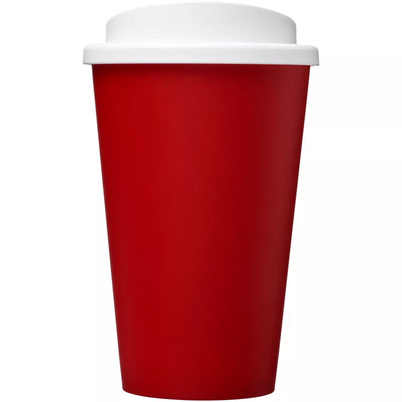 Kubek termiczny z serii Americano® o pojemności 350 ml - Biały-Czerwony (21000117)
