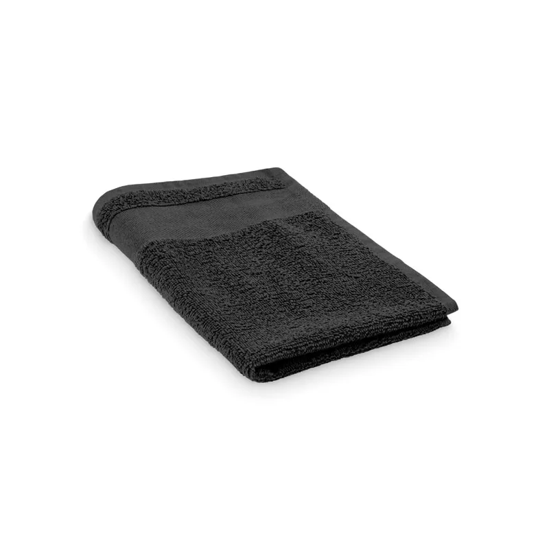 Ręcznik bawełniany 380 g/m² 30x50 cm ISLAND 30 - Czarny (MO2764-03)