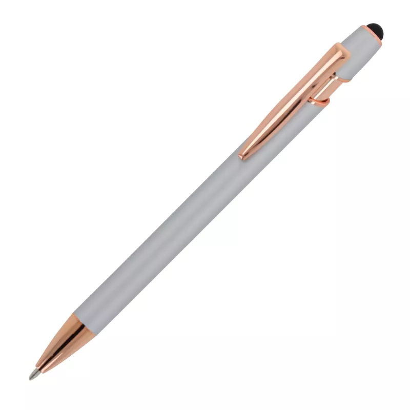 Długopis metalowy gumowany Paris Deluxe - srebrny (LT87783-N0005)
