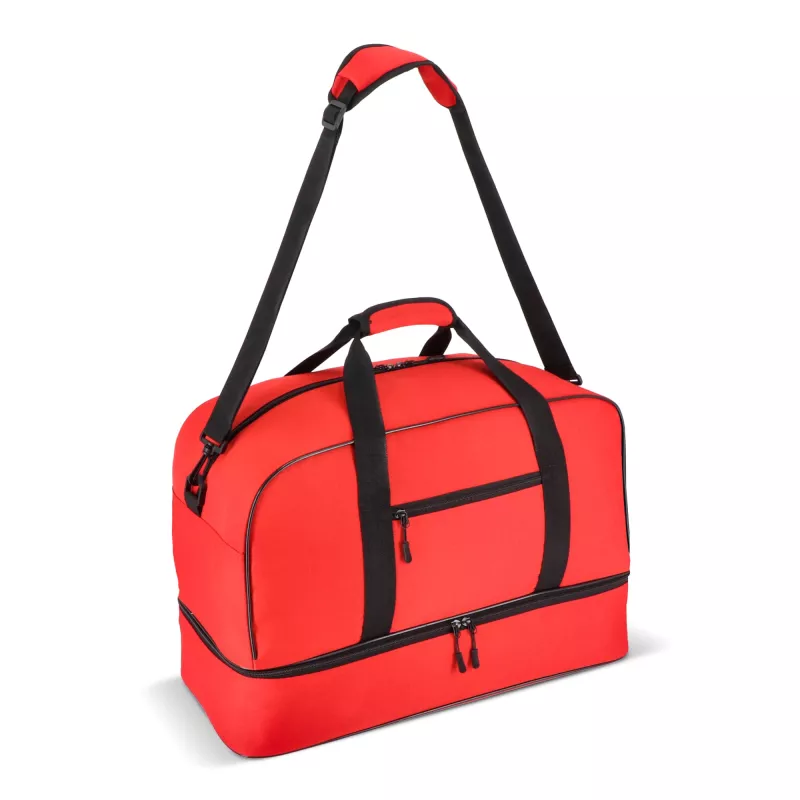 Torba sportowo-podróżna R-PET 600D 55,5 x 25 x 36 cm 50 l - czerwony (LT95369-N0021)