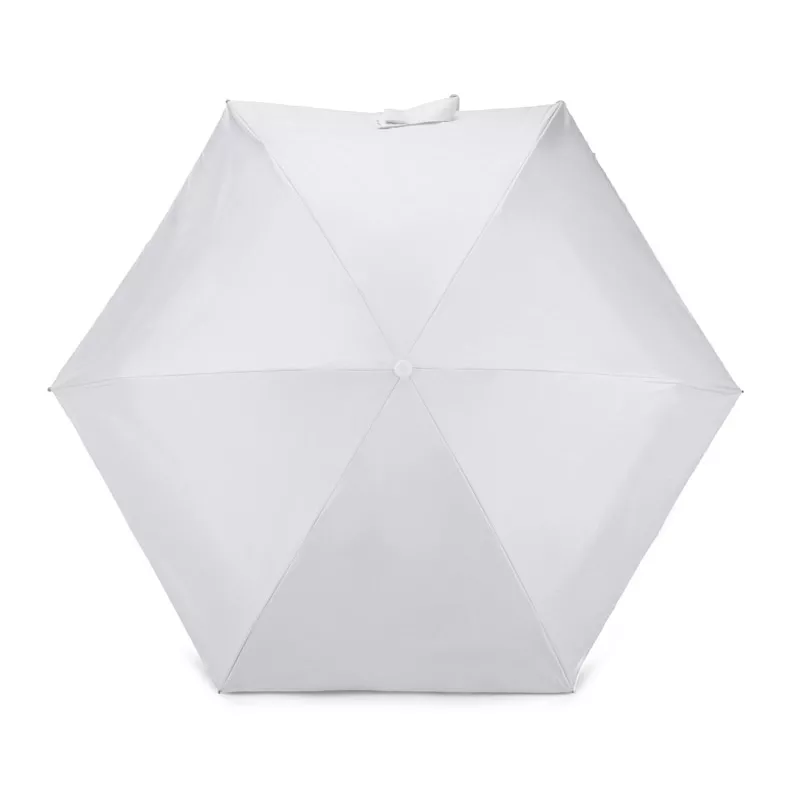 Manualny parasol kieszonkowy z powłoką UV ⌀86 cm - biały (37046-01)