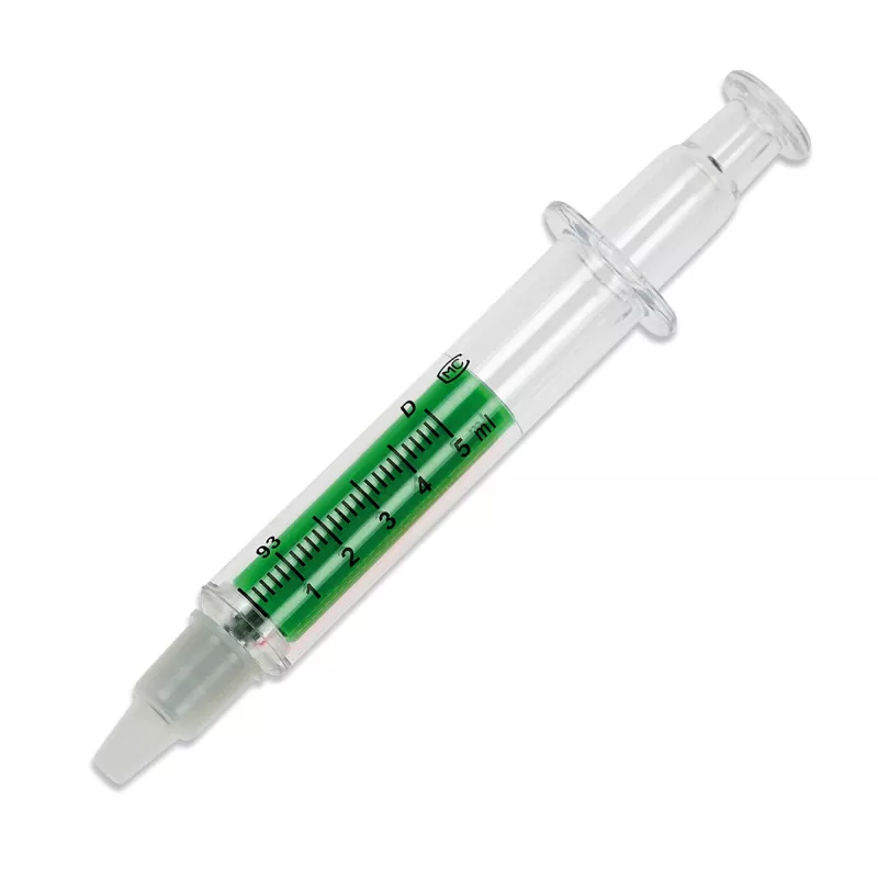 Zakreślacz- strzykawka - zielony transparentny (LT81458-N0431)