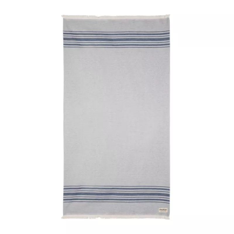 Ręcznik 100 x 180 cm Hammam Ukiyo Yumiko AWARE™ - niebieski (P453.795)