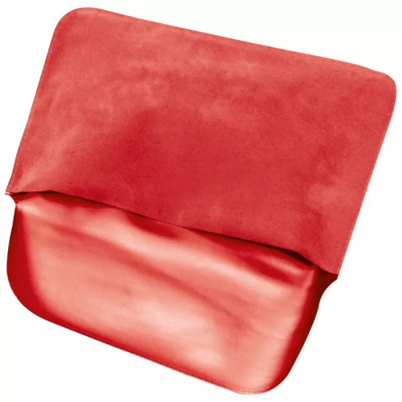 Dmuchana poduszka podróżna - czerwony (6312505)