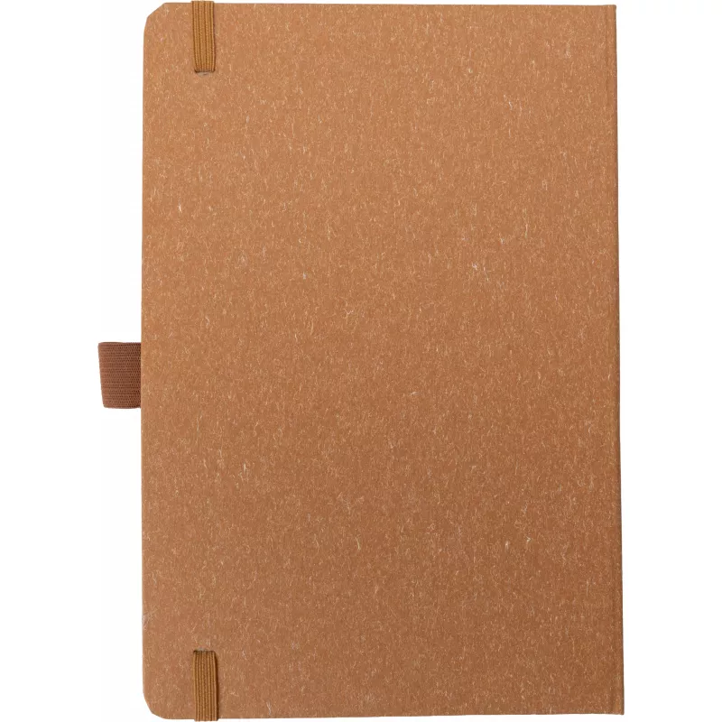 Notatnik A5 w kropki z papieru z recyklingu AGNESE - brązowy (2179901)