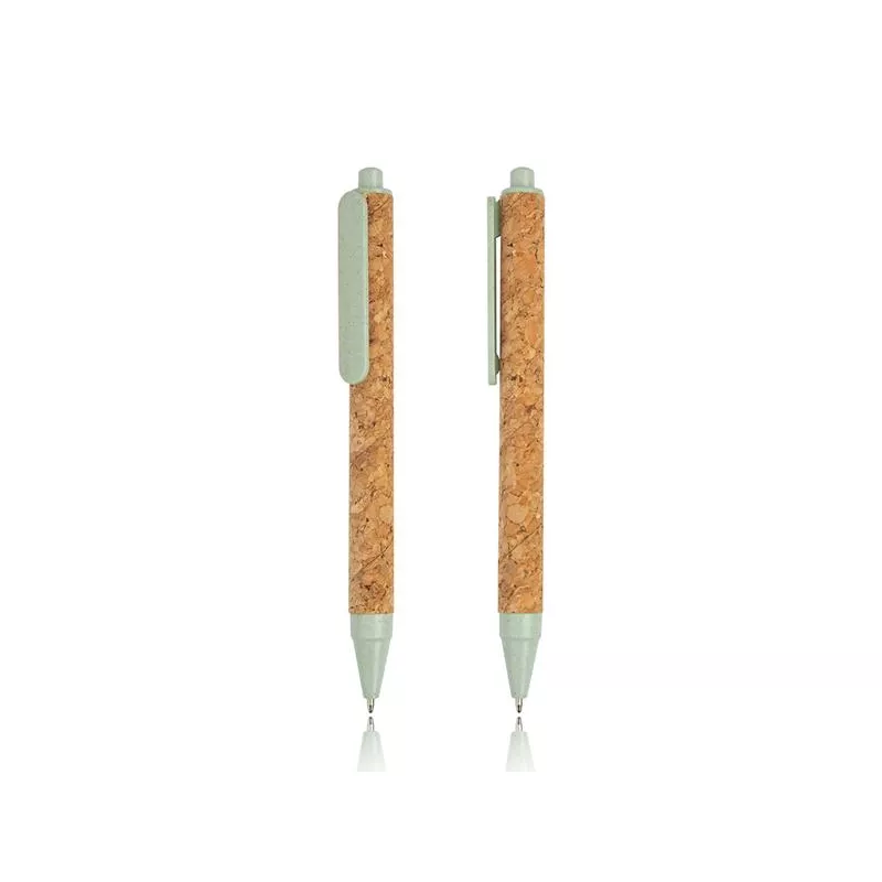 Długopis z korka i włókien pszenicy - Mint Green (IP13151145)