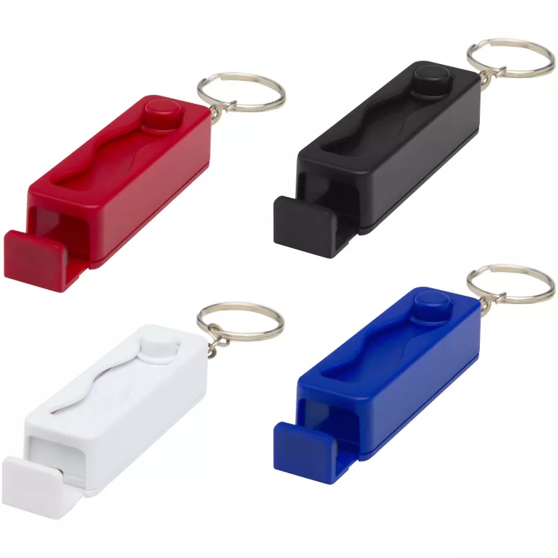 Aggia stojak na telefon z bambusa z zabawką sensoryczną z tworzyw sztucznych pochodzących z recyklingu - Czerwony (12446021)