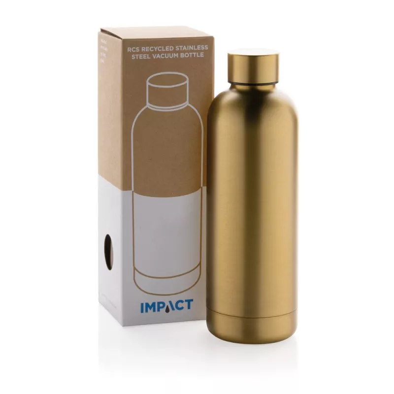 Butelka termiczna 500 ml, stal nierdzewna z recyklingu - golden (P435.706)