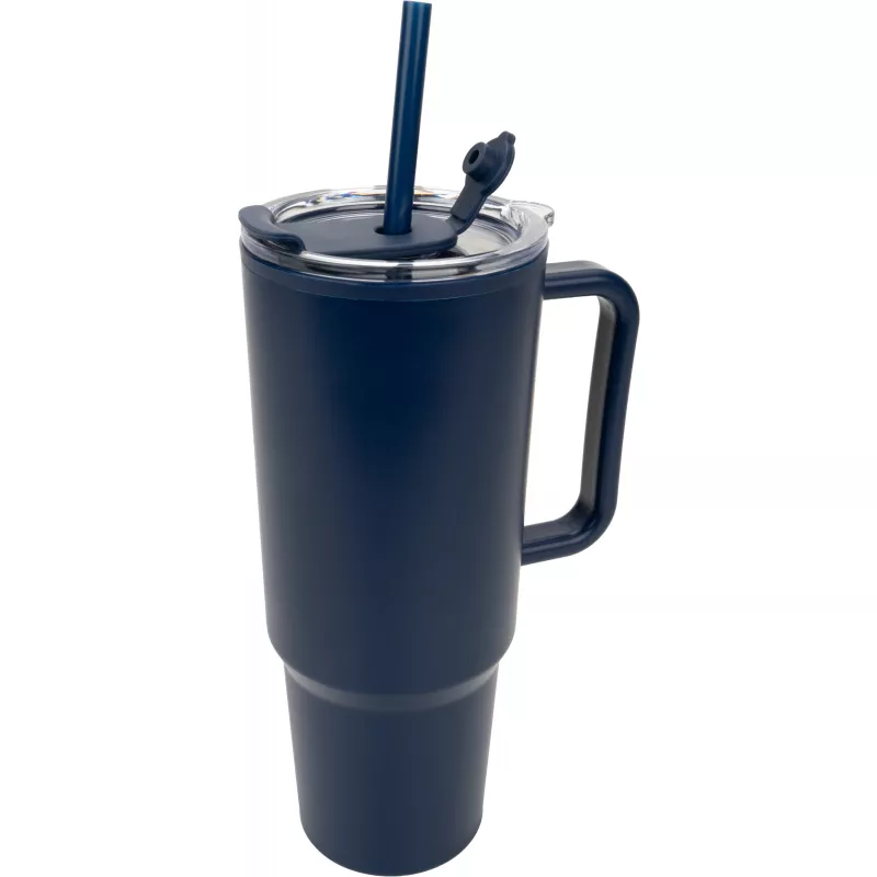 Kubek ze słomką XXL 1200 ml TEODORA - granatowy (8468644)