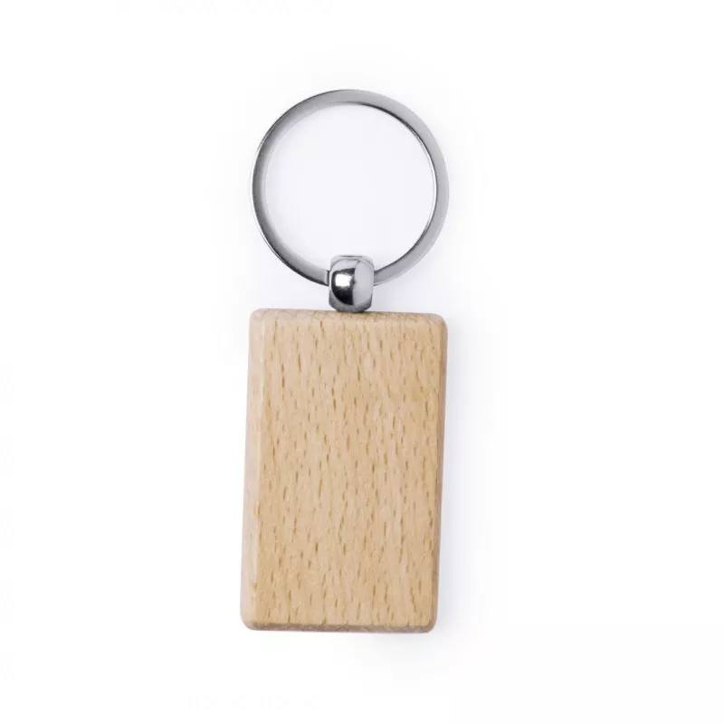Drewniany brelok do kluczy - brązowy (V0724-16A)