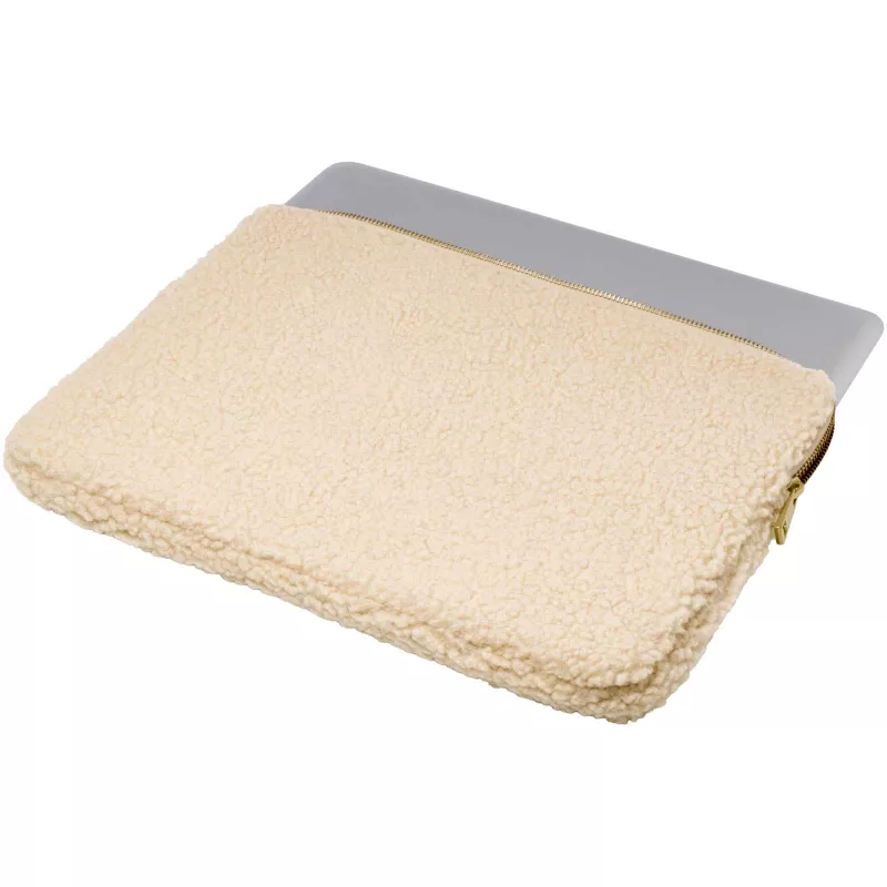 Bear 13-calowe etui sherpa na laptopa z recyklingu z certyfikatem GRS, o pojemności 2 l - Piasek pustyni (12077506)