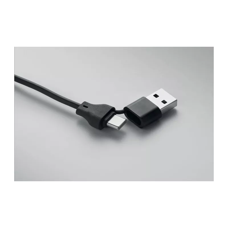 Kabel do ładowania 4 w 1 z ładowarką zegarka BULE - Czarny (MO2451-03)